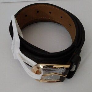 Michael Kors Monogram Brown Belt Size Large